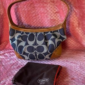Coach Ergo Signature Blue Denim Purse